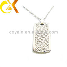 china alibaba Stainless Steel Jewelry pendant, custom men's silver etch pendant